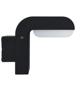 Lampada da Parete da Esterno a LED 9 W Nera Ovale