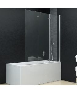 Box Doccia Pieghevole a Libro 3 Pannelli in ESG 130x138 cm