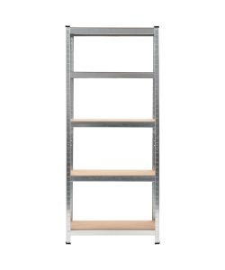 vidaXL Scaffalature Industriali - Argento - 75x30x172 cm