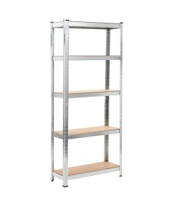 vidaXL Scaffalature Industriali - Argento - 75x30x172 cm