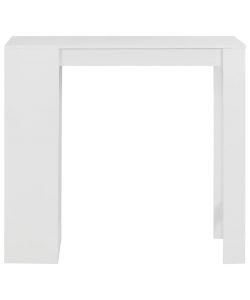 Tavolo da Bar con Ripiano Bianco 110x50x103 cm 288068