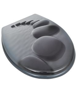 Tavolette WC con Coperchi 2 pz in MDF Design Pietre