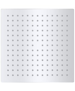 Soffione per Doccia a Pioggia 2pz Acciaio Inossidabile 25x25 cm