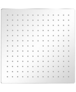 Soffione per Doccia a Pioggia 2 pz Acciaio Inossidabile 30x30cm