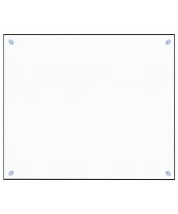 Paraschizzi per Cucina Trasparente 70x60 cm in Vetro Temperato