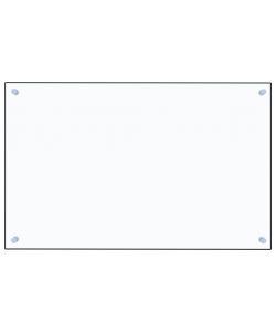 Paraschizzi per Cucina Trasparente 80x50 cm in Vetro Temperato