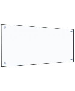 Paraschizzi per Cucina Trasparente 90x40 cm in Vetro Temperato