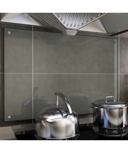 Paraschizzi per Cucina Trasparente 90x60 cm in Vetro Temperato