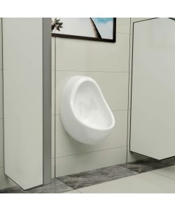 Orinatoio Sospeso con Sciacquone in Ceramica Bianco