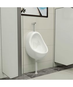 Orinatoio Sospeso con Sciacquone in Ceramica Bianco