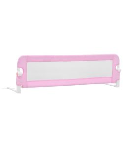 Sponde Letto di Sicurezza Bambini Rosa 120x42cm in Poliestere