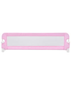 Sponde Letto di Sicurezza Bambini Rosa 120x42cm in Poliestere