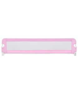 Sponde Letto di Sicurezza per Bambini Rosa 180x42cm Poliestere