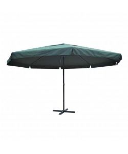 Ombrellone verde in alluminio 500 cm