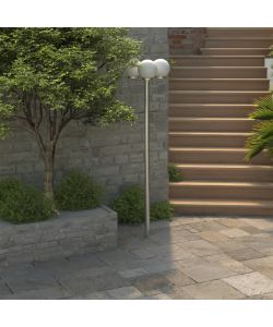 Lampione da Giardino con 3 Lampade 220 cm