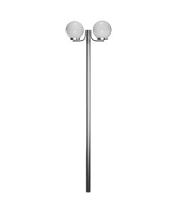 Lampione da Giardino con 2 Lampade 220 cm