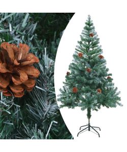 Albero di Natale Artificiale Satinato con Pigne 150 cm
