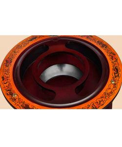 vidaXL Minibar Globo in Legno di Eucalipto Marrone su Ruote - 36 cm