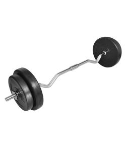 Manubrio Curl Curvo con Pesi 30 kg