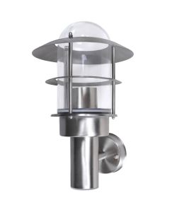 Lampada a parete da giardino patio acciaio inox da interno ed esterno