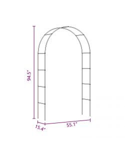 vidaXL Archi da Giardino per Piante Rampicanti - Verde - 2 pz