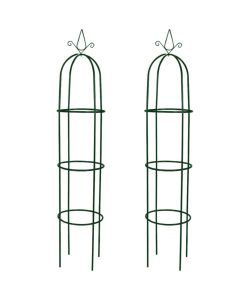 Set Torri ad Arco 2 pz per Piante Rampicanti da Giardino