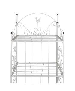 Supporto per Piante Quadrato Bianco