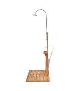 vidaXL Doccia da Giardino in Legno - Resistente agli Agenti Atmosferici
