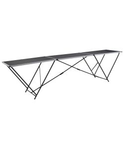 Tavolo Pieghevole per Carta da Parati MDF Alluminio 300x60x78cm
