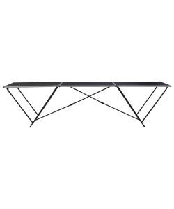 Tavolo Pieghevole per Carta da Parati MDF Alluminio 300x60x78cm