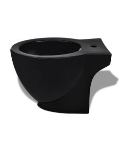 Bid Rotondo in Ceramica di Alta Qualit con Piede Nero