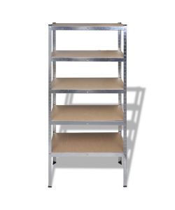 5 pz Scaffali per Garage e Magazzini 180cm