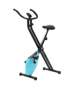 Cyclette Magnetica X-Bike con Misurazione del Polso Nero e Blu