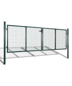 Cancello per Giardino in Rete Metallica 289x75 cm/306x125 cm