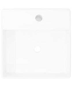 Ceramica di lusso bacino con foro di scarico 41x41 centimetri