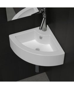 Lavandino con Troppopieno 45x32x12,5 cm Bianco