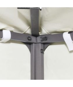 Telo di Ricambio per Gazebo 310g/mq Bianco Crema 3x3m
