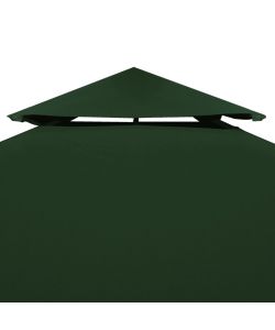 Telo di Ricambio per Gazebo 310g/mq Verde 3x3m