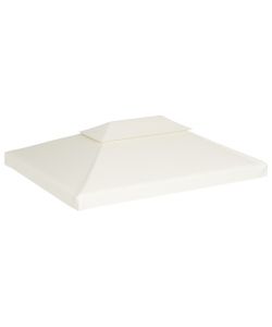 Telo di Ricambio per Gazebo 310g/mq Bianco Crema 3x4m