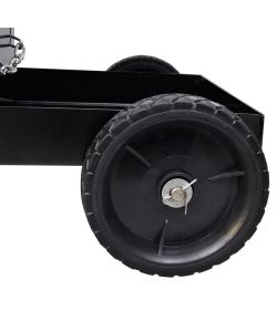 Carrello di Saldatura Nero con 3 Ripiani per Officine