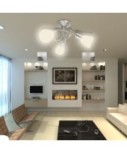 Lampada da Soffitto con Diffusori in Vetro per 3 lampadine E14