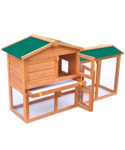Conigliera all'Aperto Gabbia Animali Piccoli Casetta in Legno