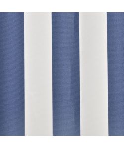 Tenda Parasole in Tela Blu e Bianco 3x2,5m (Telaio non Incluso)