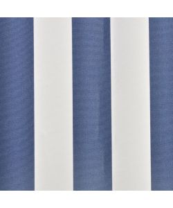Tenda Parasole in Tela Blu e Bianco 4 x 3m (Telaio non Incluso)