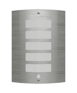 Lampada da parete in acciaio inossidabile con sensore di movimento