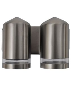 Lampada a Muro a LED in Acciaio Inox con Testa in Gi a Cono