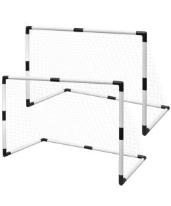 Set Mini Porte da Calcio 2 pz per Bambini 91,5 x 48 x 61 cm