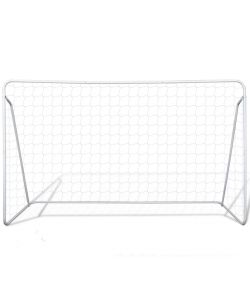 Set Porta da Calcio in Acciaio 240 x 90 x 150 cm Alta Qualit