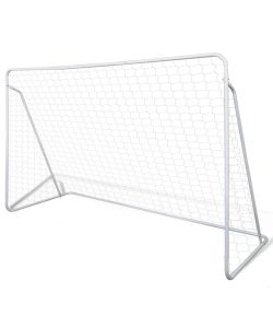 Set Porta da Calcio in Acciaio 240 x 90 x 150 cm Alta Qualit