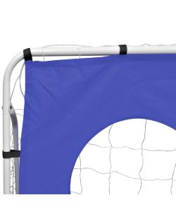 Porta da Calcio e Telone con Buchi per Allenamento 240x92x150 cm